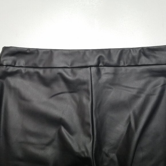 Lisette L Montreal Ladies Size 14 Black Faux Leather Made in Canada Pants - Picture 7 of 12